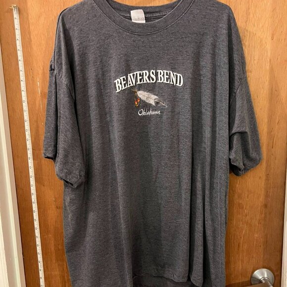 Size XXL - Beavers Bend, Oklahoma Dark Gray Short Sleeve Travel T-Shirt - Picture 1 of 7